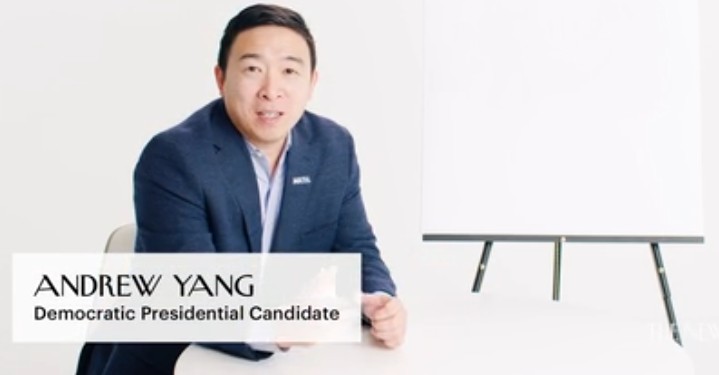 Video Of Interest: Dem Presidential Candidate Andrew Yang Captions New