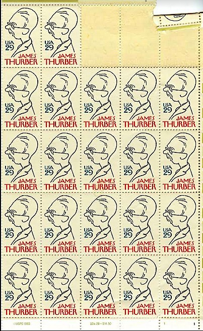 Thurber Thursday: New Yorker Cartoonist Stamps; Article Of Interest